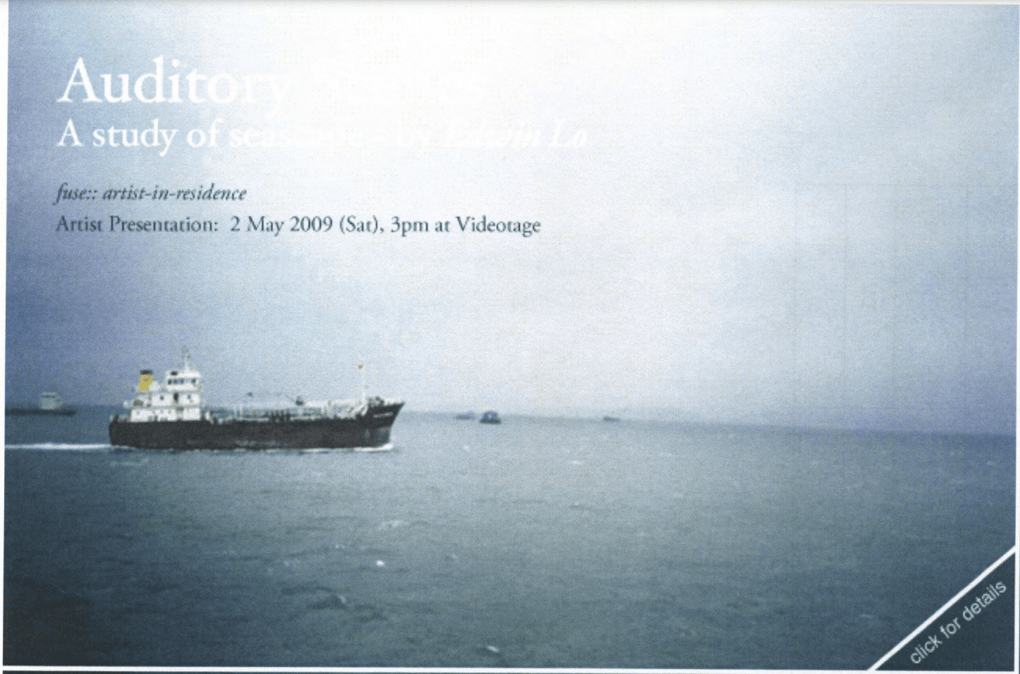 FUSE Residency: Edwin Lo – Auditory Scenes: A Study of seascape – Postcard 明信片