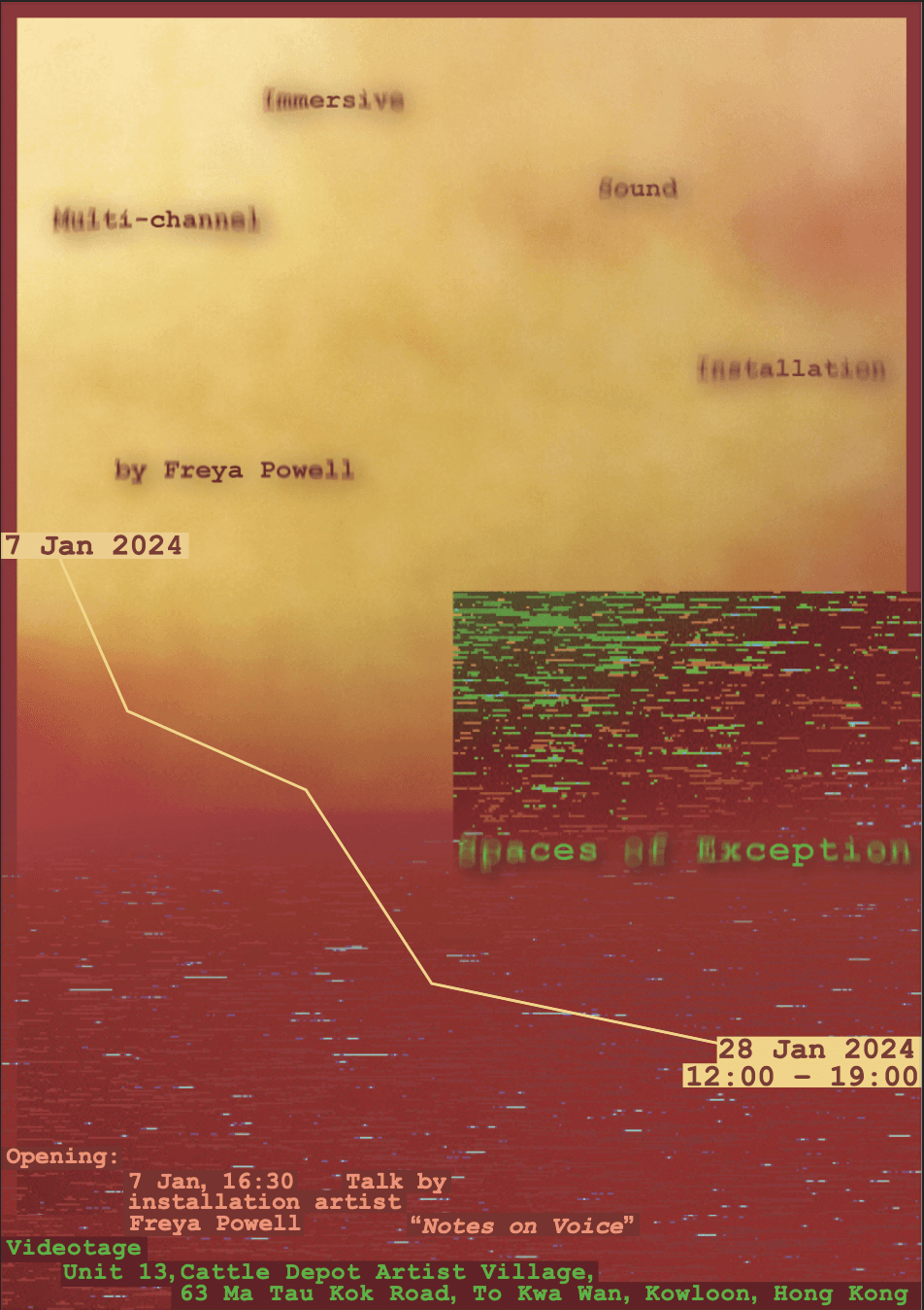 Freya Powell: Spaces of Exception – Flyer 傳單